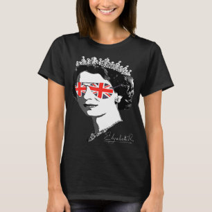 koningin van Engeland koningin moeder retro Sun ko T-shirt