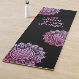 Koningin van f*roze glitter mandala yogamat