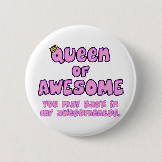koningin van Geweldige Ronde Button 5,7 Cm