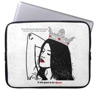 koningin van haar eigen leven laptop sleeve