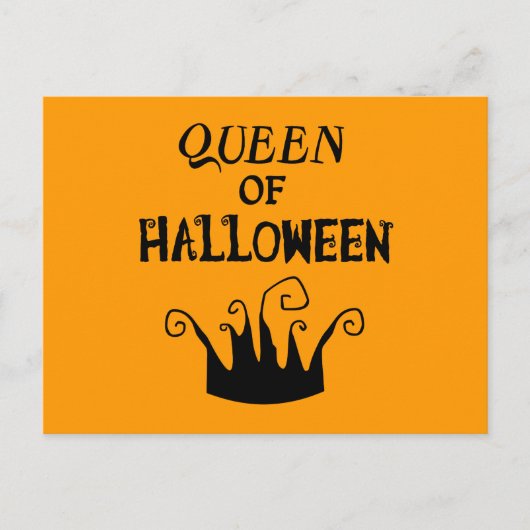 Koningin van Halloween Briefkaart (Voorkant)