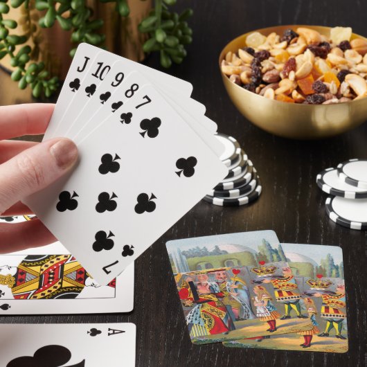 Koningin van hart en Alice Pokerkaarten (Insitu)