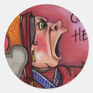 KONINGIN VAN HARTEN Alice in Wonderland Sticker