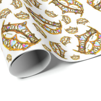 Koningin van Harten Gold Crowns Tiaras verpakkings Cadeaupapier