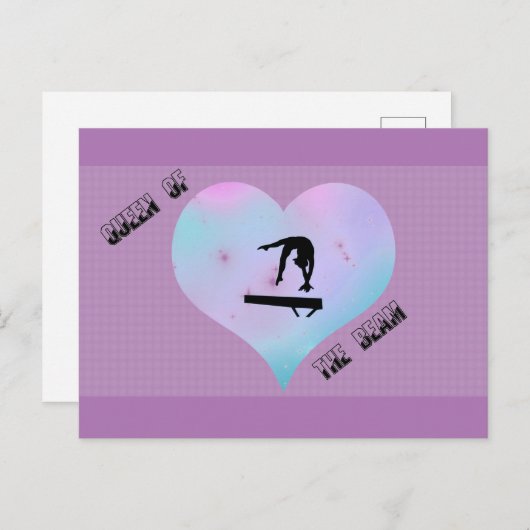 Koningin van het Briefkaart van de Beam Gymnastiek (Voorkant / Achterkant)