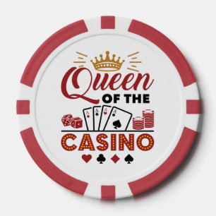 Koningin van het Casino Vegas Gambling Women Poker Chips