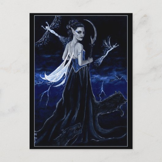 Koningin van het Dark Hunt briefkaart (Voorkant)