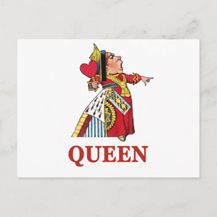 Koningin van het hart van Alice in Wonderland Briefkaart