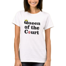 Koningin van het Hof Tennis t-shirt