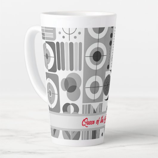 Koningin van het Huis Hedendaagse Midden-eeuwse st Latte Mok (Linkerhoek)