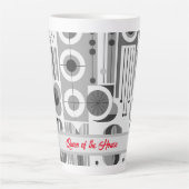 Koningin van het Huis Hedendaagse Midden-eeuwse st Latte Mok (Voorkant)