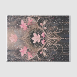 Koningin van het Koninkrijk, Roze & Zwarte Art Dec Tissuepapier