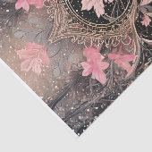 Koningin van het Koninkrijk, Roze & Zwarte Art Dec Tissuepapier (Detail)