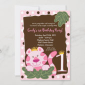 KONINGIN VAN HET OERWOUD 1e uitnodiging (Voorkant)