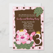 KONINGIN VAN HET OERWOUD 3e uitnodiging (Voorkant)