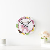 Koningin van het Oerwoud Lion Safari Gepersonalise Ronde Klok (Huis)