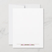 Koningin van het Oerwoud Roze tijger - uitnodiging (Achterkant)