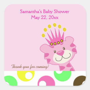 Koningin van het Oerwoud SQUARE Favor Sticker