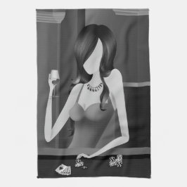 Koningin van het Spel - Las Vegas Casino Theedoek