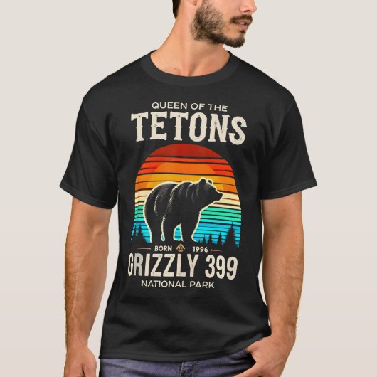 Koningin van het Tetons Grizzly 399 National Park  T-shirt (Voorkant)