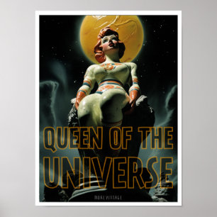 KONINGIN VAN HET UNIVERSE SCI-FI PRINT