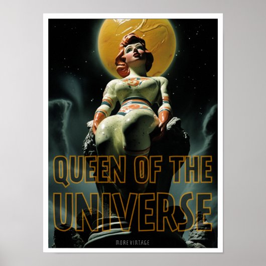 KONINGIN VAN HET UNIVERSE SCI-FI PRINT (Voorkant)