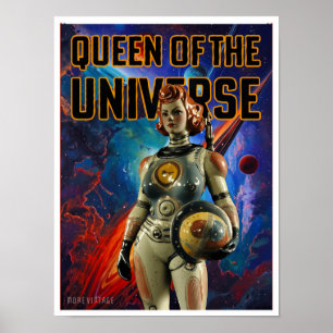 KONINGIN VAN HET UNIVERSE SCI-FI PRINT