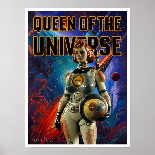 KONINGIN VAN HET UNIVERSE SCI-FI PRINT (Voorkant)