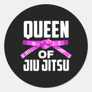 Koningin Van Jiu Jitsu nk Band Emwerment Ronde Sticker