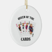 Koningin van Kaart Keramisch Ornament (Rechts)