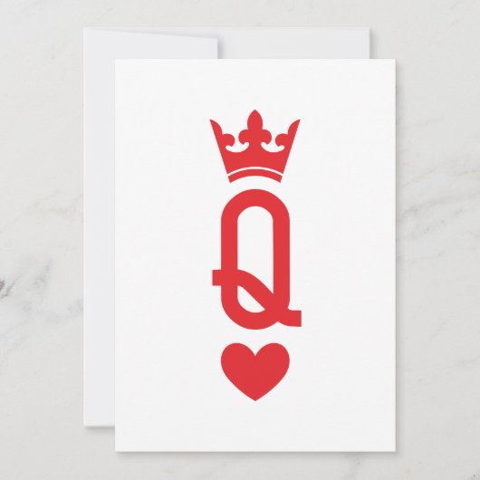 Koningin van kaarten (Voorkant)