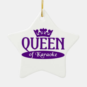 Koningin van Karaoke Keramisch Ornament