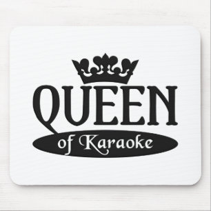 Koningin van Karaoke mousepad Muismat