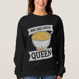 Koningin van Mac en kaas Grappige macaroni met kaa Trui