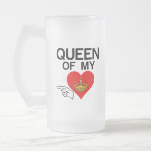 KONINGIN VAN MIJN HART MATGLAS BIERPUL