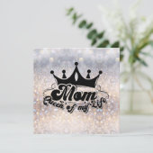Koningin van mijn leven Moeder Moederdag KAART (Staand voorkant)