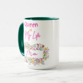 Koningin van mijn leven mok (Voorkant links)