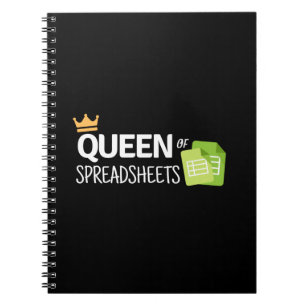 Koningin van notitieboek van spreadsheets
