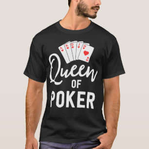 Koningin van Poker voor dames in Las Vegas Casino  T-shirt
