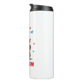 koningin van sarcasme leuke kat thermosbeker (Geroteerd rechts)