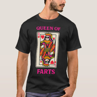 Koningin Van Scheten Grappige Poker Speelkaart T-shirt
