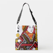 koningin van schoppen crossbody tas (Achterkant)