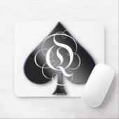 koningin van schoppen muismat (Met muis)