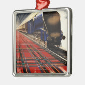 Koningin van Schots Pullman Train Metalen Ornament (Links)