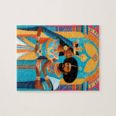 Koningin van Sheba en Koning Salomo Art Puzzel Legpuzzel (Horizontaal)