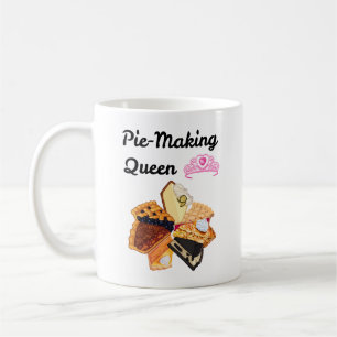 Koningin van taarten bakken koffiemok