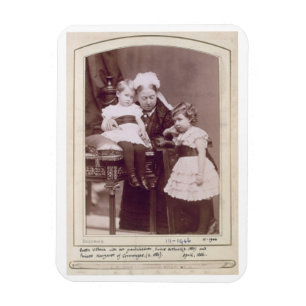 Koningin Victoria (1819-1901) met haar kleinkinder Magneet