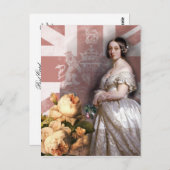  koningin Victoria Briefkaart (Voorkant / Achterkant)