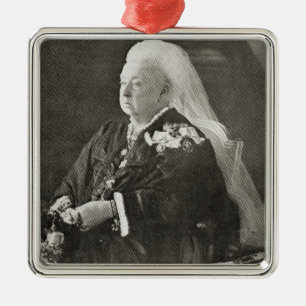 Koningin Victoria c.1899 Metalen Ornament