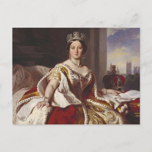 Koningin Victoria: Coronatie Briefkaart (Voorkant)